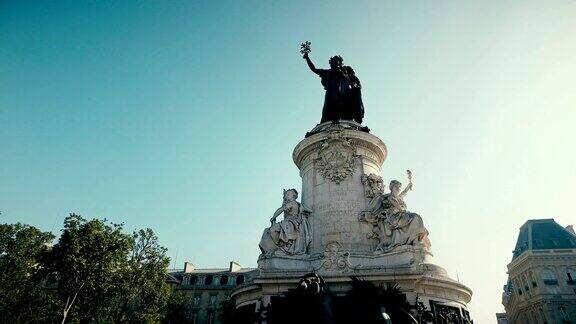 法国巴黎共和国纪念碑