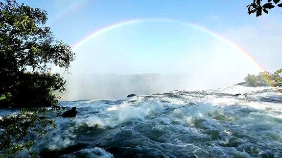 维多利亚瀑布彩虹