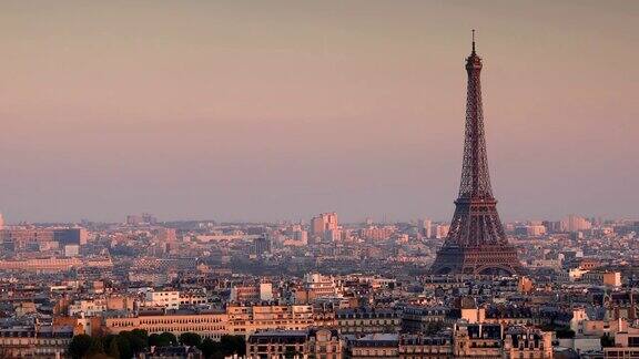 巴黎埃菲尔铁塔景观