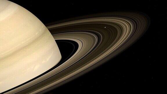 普罗米修斯土星的内部卫星围绕土星行星运行