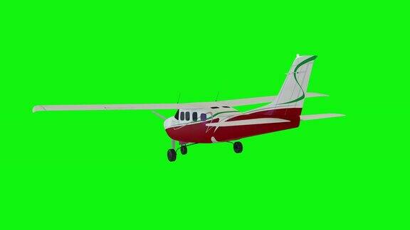 老白的飞机现实的物理动画绿屏画面