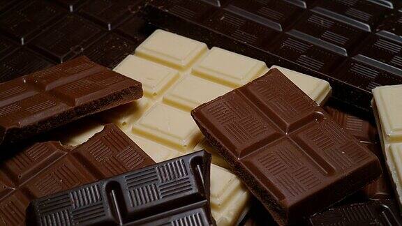 黑巧克力和白巧克力