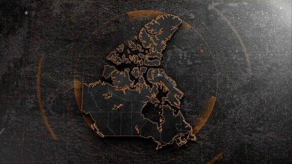 4K加拿大地图与背景hud细节