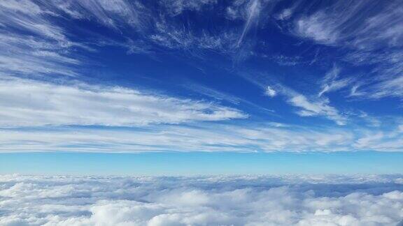 从飞机上看天空与云
