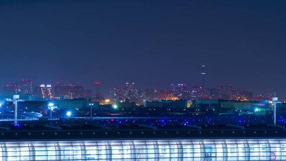 东京城市夜景时间时间流逝