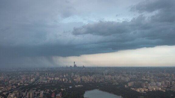 北京多云到下雨延时摄影
