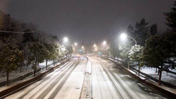 2018年2月2日凌晨2点东京降雪