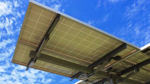 太阳能电池板间隔拍摄