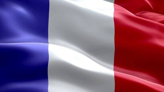 法国国旗波浪图案可循环元素