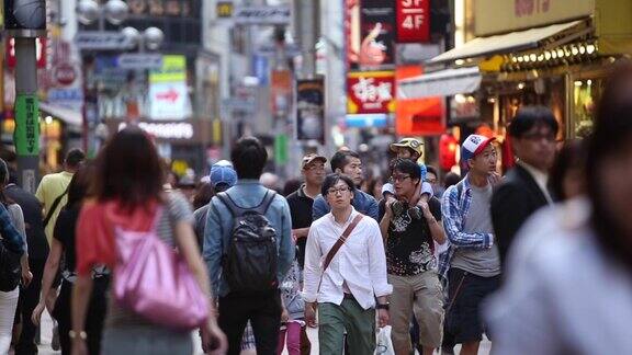 日本东京拥挤的街道