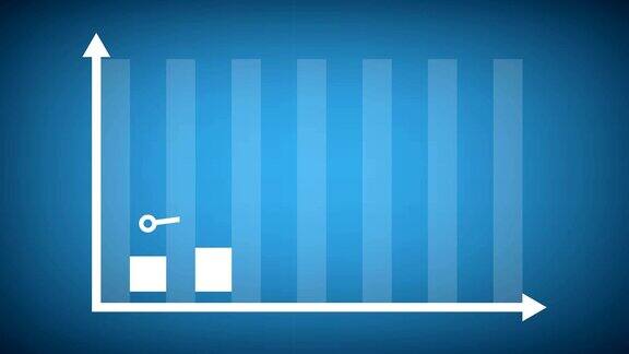 财务或业务增长信息图条形图或图表概念