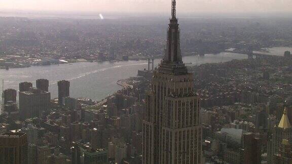 美国纽约帝国大厦鸟瞰图