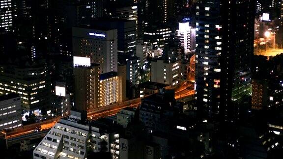 日本城夜景特写