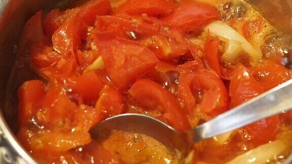 番茄汤准备