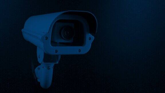 循环-闭路电视摄像头记录在夜间