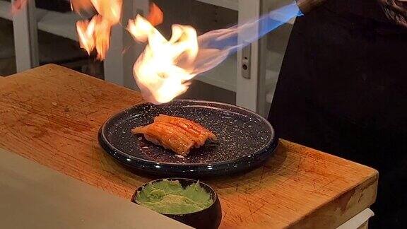 鳗鱼寿司寿司生鱼片制作日本美食文化东京招牌