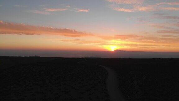 阿塔卡马沙漠的日落
