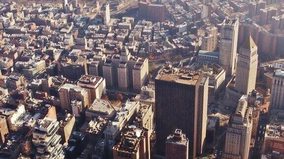 曼哈顿下城鸟瞰图纽约