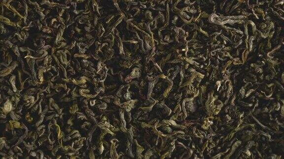 干发酵中国茶叶旋转