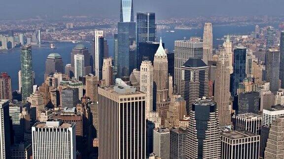 鸟瞰曼哈顿金融区