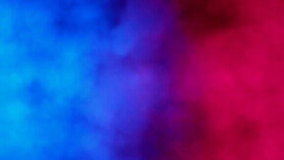 蓝色和红色的抽象烟云图案