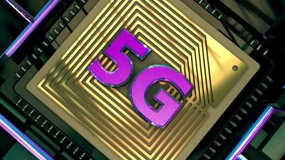 5G一代无线网络系统宽带数字接入移动技术3D视频动画背景