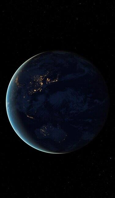 地球3D轨道动画-亚洲