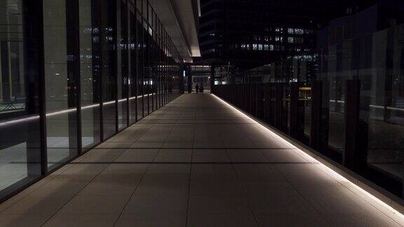 日本东京港口城市竹场夜景