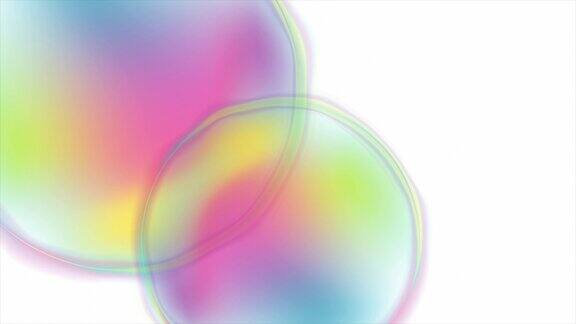 全息液体几何圆形形状抽象运动背景