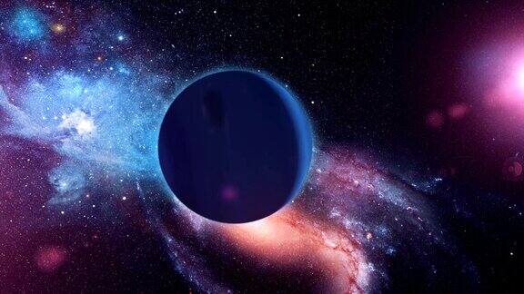 现实的海王星从太空