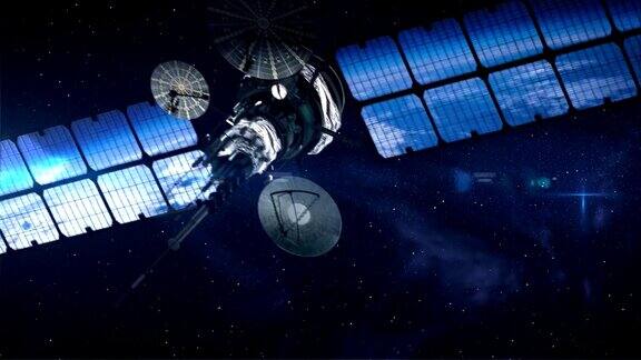 太空中的通信卫星