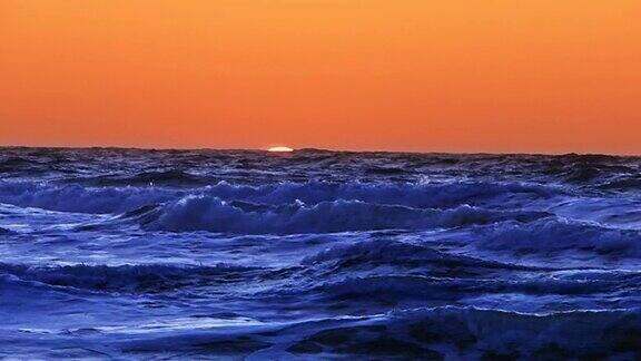日落在海洋海滩旧金山加利福尼亚