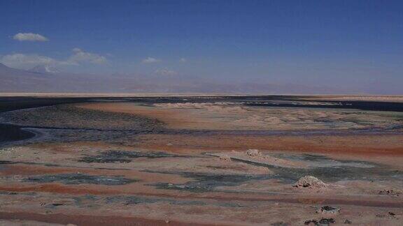 阿塔卡马沙漠的查萨泻湖