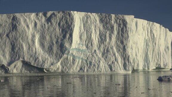 冰山日落格陵兰岛