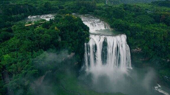 黄果树瀑布鸟瞰图安顺中国贵州