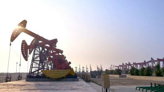 油泵上看到在中国山东无人机拍摄4k