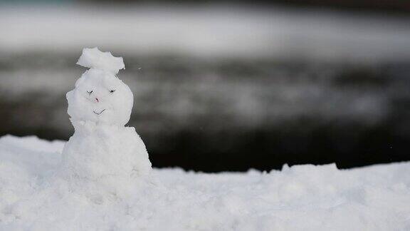 雪人在冬季
