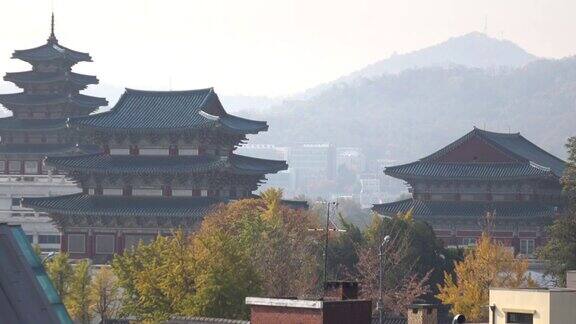 首尔北川韩屋村的传统韩国风格建筑