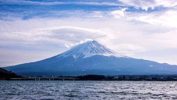 富士山冬季4K时间富士山日本