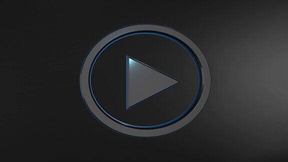 音频和视频播放按钮旋转在3d无缝循环