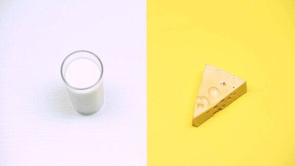 一杯牛奶和奶酪富含钙的奶制品乳糖不耐受