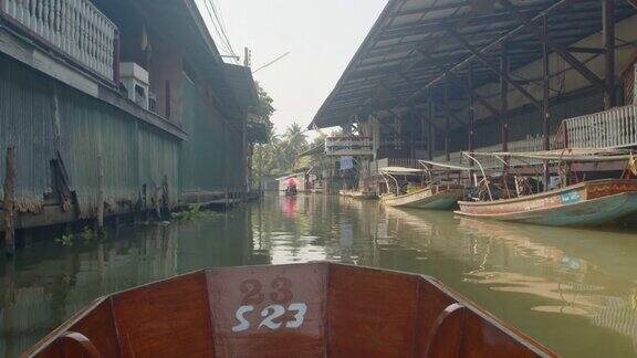 泰国浮动市场泰国出租车船