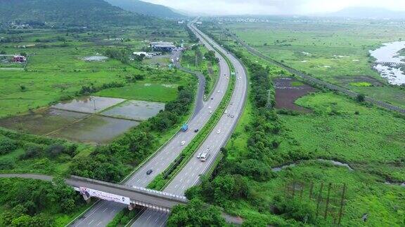 航拍高速公路