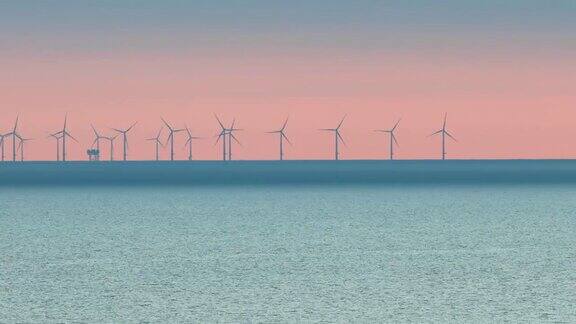 4K:海上风力发电场