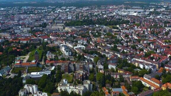 德国达姆施塔特市鸟瞰图