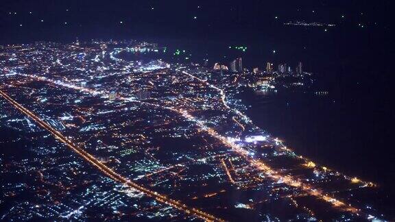 泰国芭堤雅市夜间航班