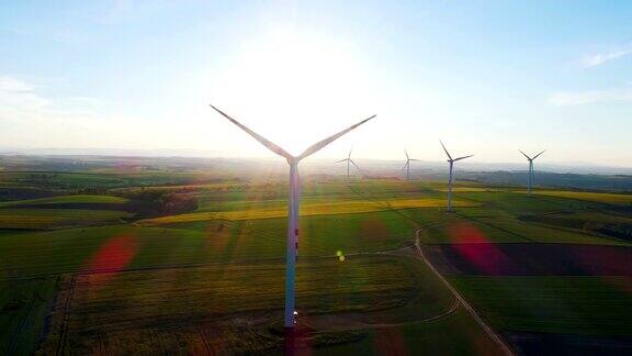 再生能源-风力涡轮机农场