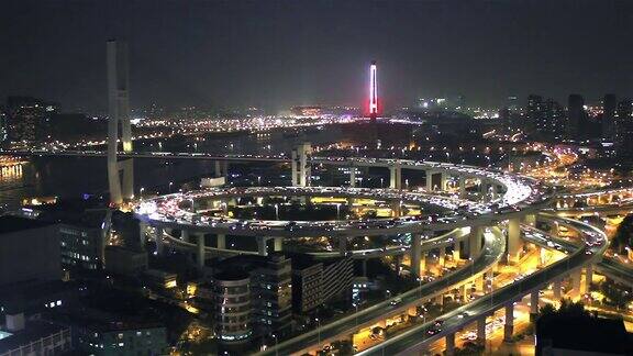 上海南浦大桥夜景