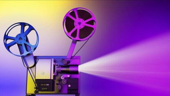 电影放映机拷贝空间对抗彩色和多色的拷贝空间背景