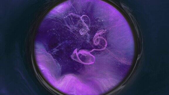 烟漩涡覆盖紫雾圆运动